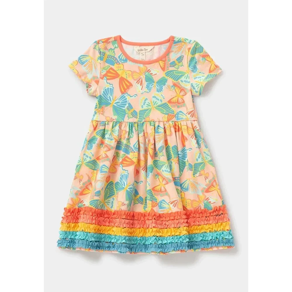 Matilda Jane Dream Chasers Chasing Butterflies Dress Girl 16 Colorful Easter NWT